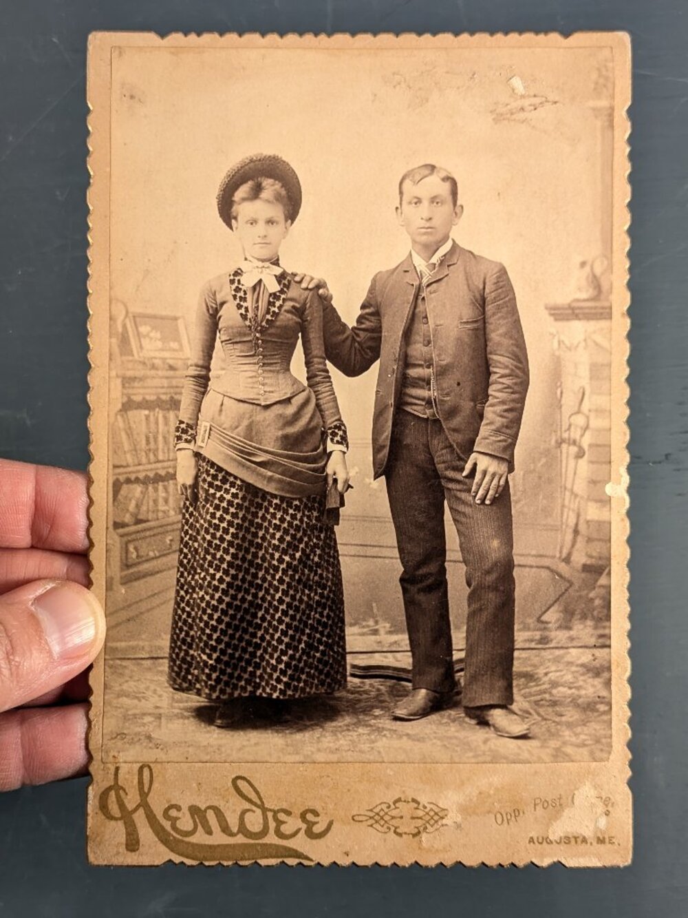 Victorian Studio portrait of a couple, vintage fashion photography